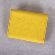 Женский кошелек из кожи, желтый П4020