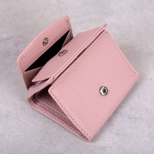 Жіночий гаманець зі шкіри, рожевий П4021