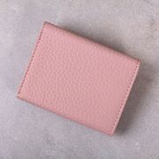 Женский кошелек из кожи, розовый П4021