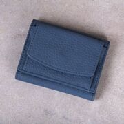 Жіночий гаманець зі шкіри, синій П4022