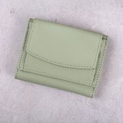 Жіночий гаманець зі шкіри, зелений П4023