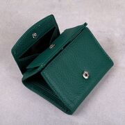 Женский кошелек из кожи, зеленый П4025