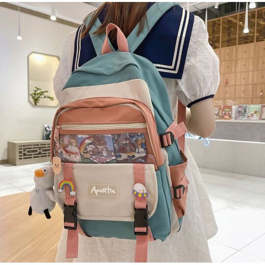 Жіночий рюкзак, зелений П4038