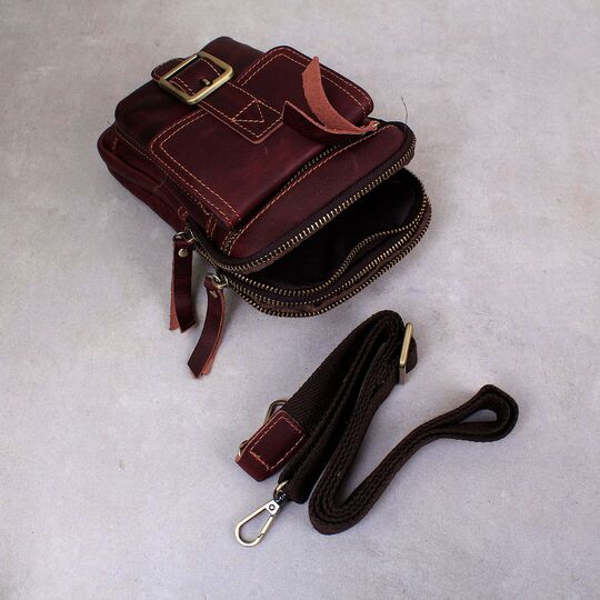 Чоловіча сумка на плече 'Contact'S', коричнева П4052