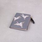 Жіночий гаманець "Птахи", сірий П4056