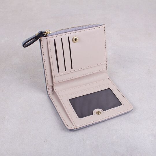 Жіночий гаманець "Птахи", сірий П4056