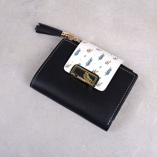 Жіночий гаманець, чорний П4061