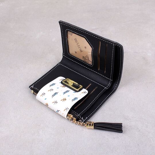 Жіночий гаманець, чорний П4061