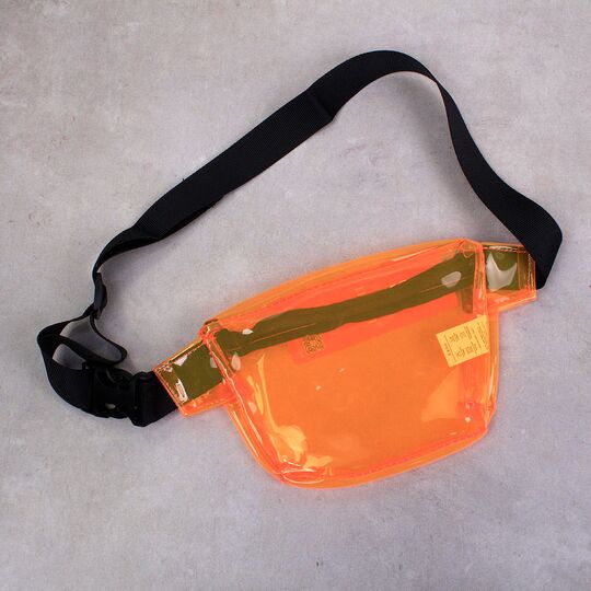 Сумка поясна, бананка прозора "TINYAT", П4074