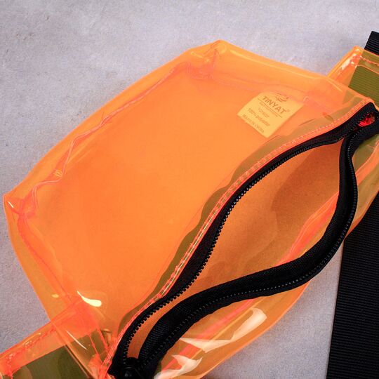 Сумка поясна, бананка прозора "TINYAT", П4074