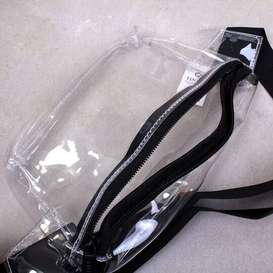 Сумка поясная, бананка прозрачная "TINYAT", П4076