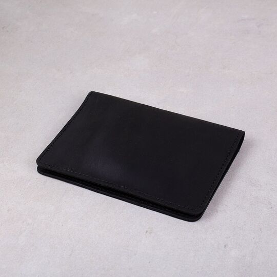 Обкладинка для паспорта, чорна П4088