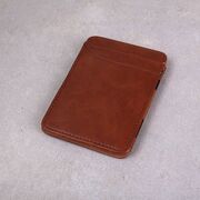 Затиск, гаманець коричневий П4099