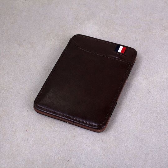 Затиск, гаманець коричневий П4100