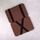 Затиск, гаманець коричневий П4100