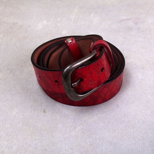 Ремінь жіночий DWTS, червоний П4107