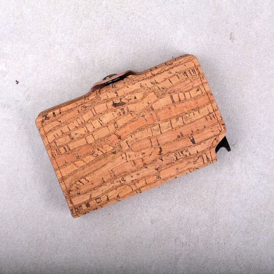 Візитниця RFID, зі шкіри, коричнева П4111