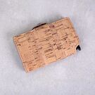 Візитниця RFID, зі шкіри, коричнева П4112