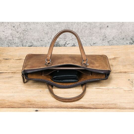 Чоловічий портфель, сумка Contacts, коричнева П4114