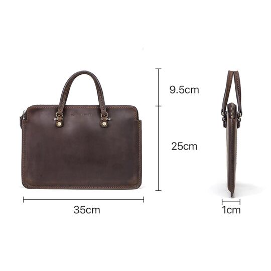 Чоловічий портфель, сумка Contacts, коричнева П4114