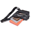 Чоловіча сумка слінг зі шкіри, коричнева П4115