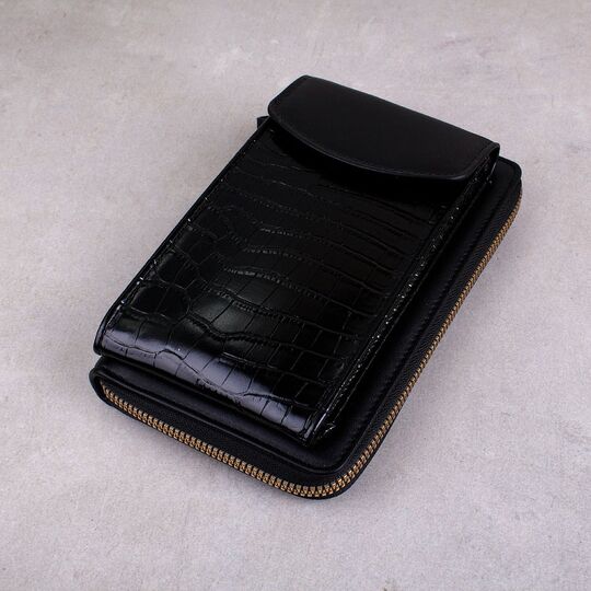 Женская сумочка, клатч "WEICHEN", черная П4117