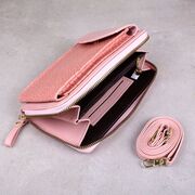 Жіноча сумочка, клатч "WEICHEN", рожева П4118