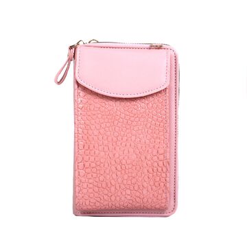 Жіноча сумочка, клатч "WEICHEN", рожева П4118