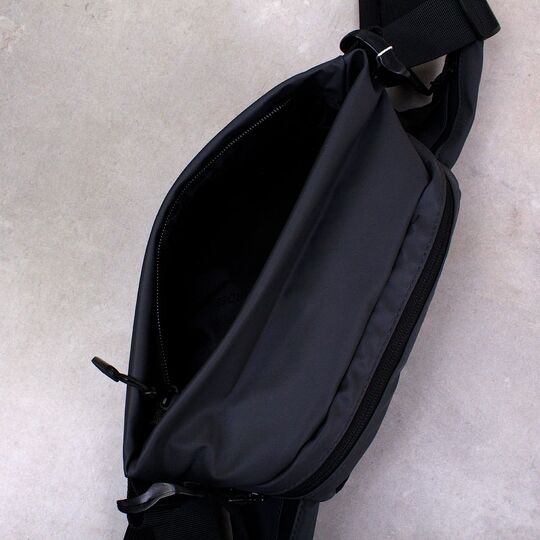 Мужская сумка поясная, бананка, серая П4136