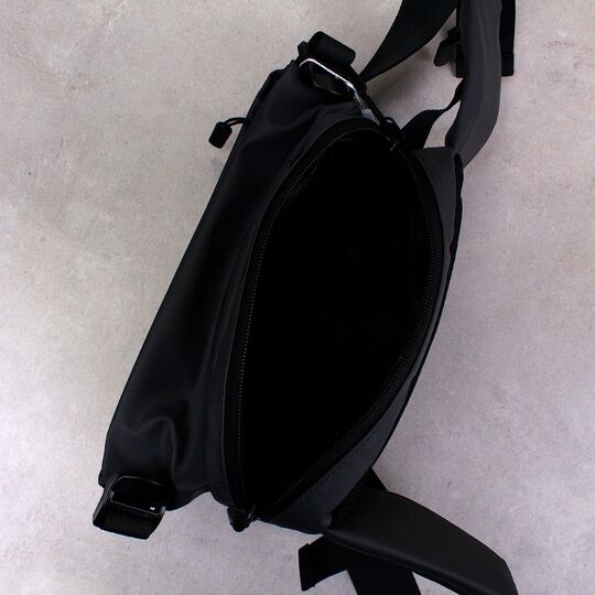 Мужская сумка поясная, бананка, серая П4136