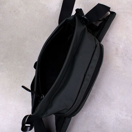 Чоловіча сумка поясна, бананка, зелена П4137