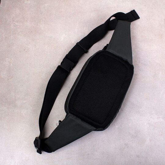 Чоловіча сумка поясна, бананка, зелена П4137