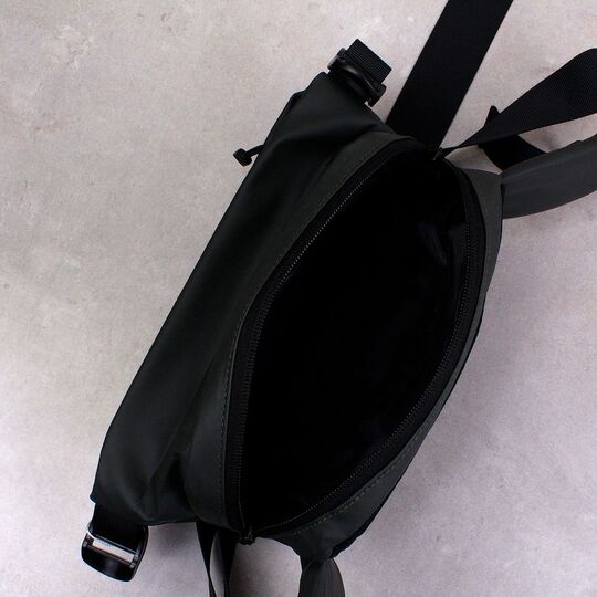 Чоловіча сумка поясна, бананка, зелена П4137