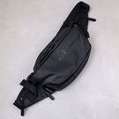 Мужская сумка поясная, бананка, черная П4138