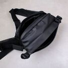 Мужская сумка поясная, бананка, черная П4138