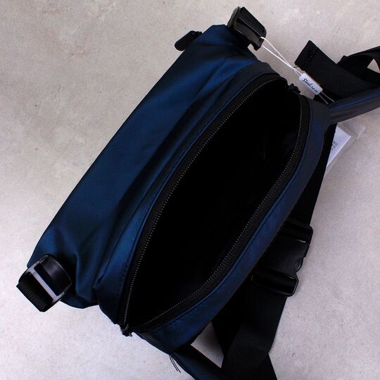 Мужская сумка поясная, бананка, синяя П4139