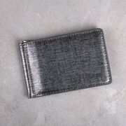 Зажим, кошелек, серый П0287