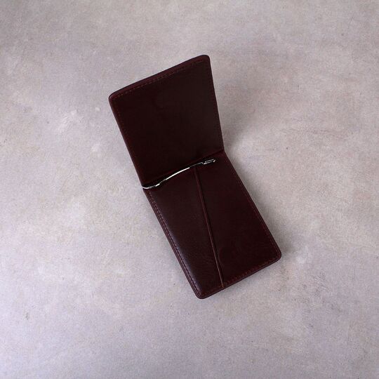 Зажим, кошелек коричневый П4144