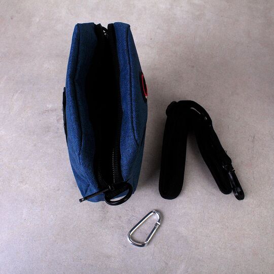 Мужская сумка на плечо, синяя П4148