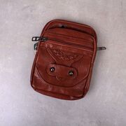 Женская сумка клатч, коричневая П4151