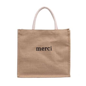 Женская льняная сумка "Merci", П4156