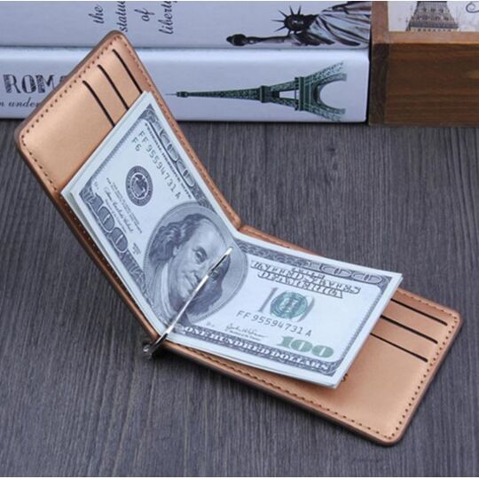 Зажим, кошелек, коричневый П0289 Зажим, кошелек, коричневый П0289