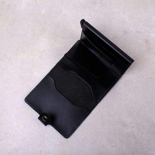 Визитница RFID,черная П4164