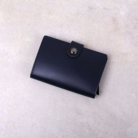 Визитница RFID,синяя П4165