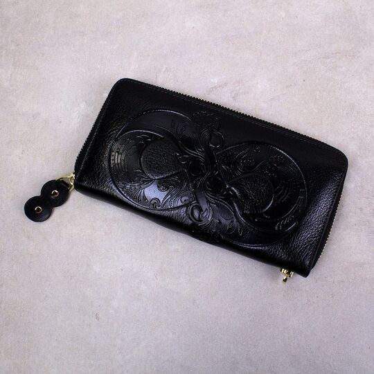 Женский кошелек "Бесконечность", черный П4173