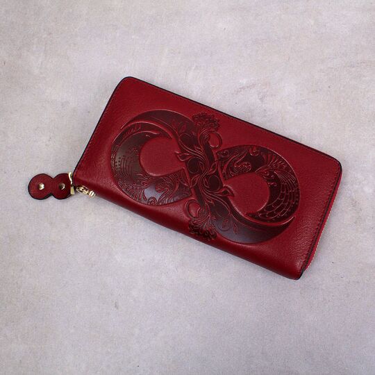 Жіночий гаманець "Нескінечність", червоний П4178
