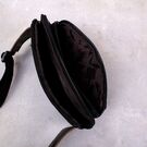 Мужская сумка поясная "WESTAL" , бананка, черная П4189