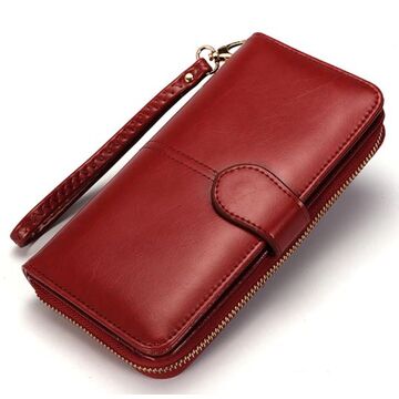 Жіночий гаманець Vodiu, червоний П0292