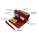 Жіночий гаманець Vodiu, червоний П0292