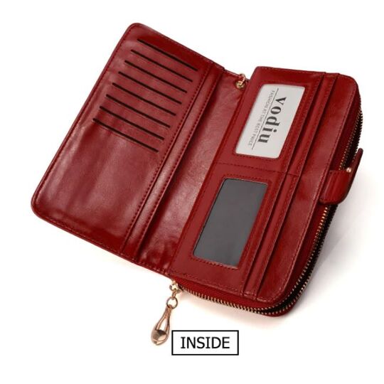 Жіночий гаманець Vodiu, червоний П0292